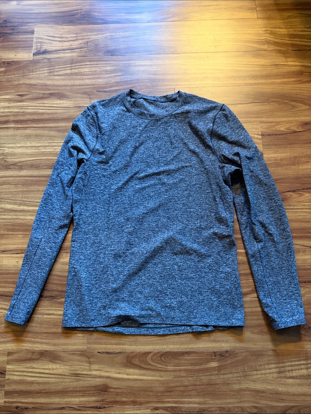 Men's Lululemon Surge Long Sleeve Crewneck Shirt - Heathered Gray